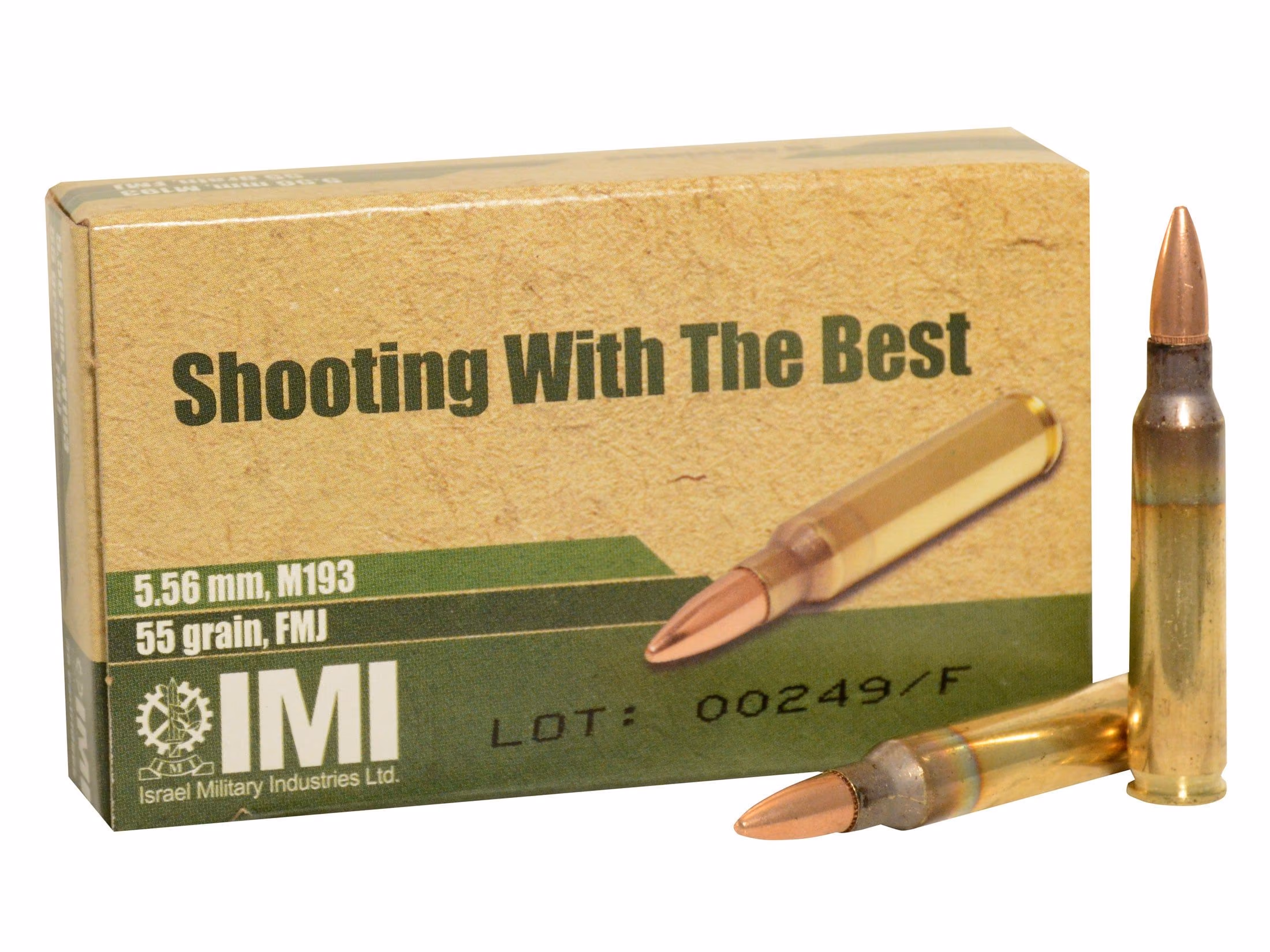 IMI Ammunition 5.56x45mm NATO 55 Grain M193 Full Metal Jacket Boat Tail IMI Ammunition 5.56x45mm NATO 55 Grain M193 Full Metal Jacket Boat Tail $684.99